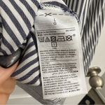 Old Navy Striped Navy and White Sleeveless Women’s Large V-neck Keyhole back Top Photo 4