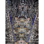 Clover Canyon  Russian Enamel Mid-Length Scuba Pencil Skirt Size Medium Photo 3