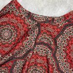 Abercrombie & Fitch Red Mandala Bohemian Mini Circle Skirt Photo 3