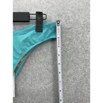 We Wore What  Women's Bikini Bottom Cheeky Rio Cut Solid Teal Size Medium V Shape Photo 7