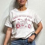 Junk Food White Snoopy Home On The Road Flea Market Destroy Tee Sz M Size M Photo 0