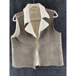 BB Dakota Jack by  Women’s Vest Brown Faux Shearling Sherpa Size Large Photo 1