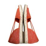 Eileen Fisher  Sandals‎ Size 6 Magma Coral Stretch Knit Open Toe Espadrilles Photo 5