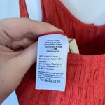 Madewell Textured Cover-Up Jumpsuit Fresh Chili 2022 Casual Summer Red Small Photo 5