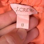 J.Crew Elastic Tie Waist Cotton Blend Paperbag Pink Coral Skirt pockets size 8 Photo 5