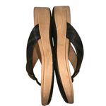 Vionic  Pilar Black Toe Post Platform Sandals with Cushioned Footbed Photo 5