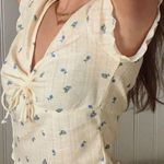 For Love & Lemons Floral v neck top Photo 0