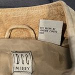 DCC MISSY Tan Color Suede Leather Front Zipper Vest Size Medium Photo 7