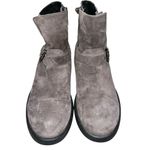 Aquatalia  Gray Suede Boots Booties Shoes size 9.5 Photo 2
