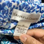 draper's & damon's  Women's Printed Blue Teal Button Shirt Size XL M25597 Photo 2