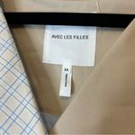 Avec Les Filles Mixed Media Plaid Cotton Trench Coat Women's Plus Size 3X NWT Photo 3