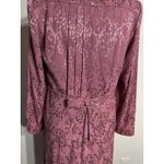 Chadwick's VTG Dress & Jacket Mauve Floral Back Pleat Bow Sleeveless Dress Size 8 Photo 3