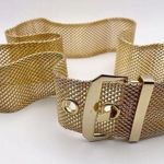 Vintage 90s Gold Mesh Belt Size XS Photo 0