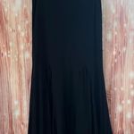 Cider  Black Mesh Mid Rise Ruffle Maxi Skirt Photo 6