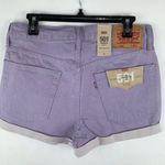 Levi's Levi’s 501 Denim Shorts 30 NWT Mid-Rise Lavender Pastel Cotton Summer Faerie Kei Photo 4