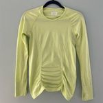 Athleta Fast Track Yellow Longsleeve Top Small Photo 0
