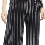 All in Favor NWT  Tie Waist Stripe Wide Leg Large Photo 0