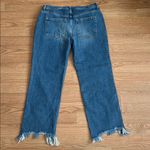 We The Free Free People  Straight Leg Distressed Hem Cropped Jeans Size 28 Photo 8