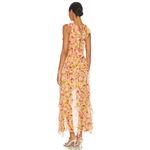 MISA Los Angeles Womens Claudita Floral Chiffon Ruffle Maxi Dress Multicolor XS Photo 1