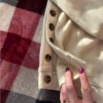 Who What Wear NWT Women's Cream Mock Turtlwneck Sweater with Button Accents Photo 2