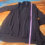 Eileen Fisher Wool open front draped Cardigan sweater Brown XL Photo 5