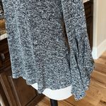 Penelope Project Sweater Heather Black Flowy Bell Waterfall Sleeves Choker Neck Size XS Photo 8