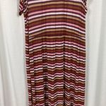 Lane Bryant  Brown&Pink Stripe Knit Maxi Dress Sz.26/28 Photo 12