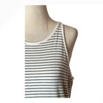 Athleta  Dress Women Large Blue White Ombre Striped Sunkissed Midi Athleisure Photo 4