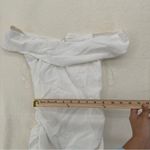 Princess Polly  “Marcia” White Off the Shoulder Ruched Cotton/Linen Mini Dress Photo 3