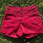 Women's LOVEsick Juniors Sz 5 Red Stretch Short Shorts Skull And Nautical Print Photo 0