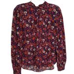 Veronica Beard  Silk Chilton Floral Tie Back Blouse Berry Multi Size 2 NWT Photo 7