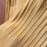 American Living yellow cable-knit pullover Sweater women’s L Photo 2