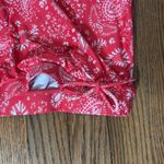 Michael Kors Printed Blouson Bandeau Tankini Top Bikini Geranium Size M NWT Red Size M Photo 3