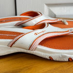 Champion orange white memory foam flip flops size 8 Photo 0