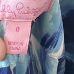 Lilly Pulitzer Blue Lolani 100% Silk Palazzo Pants - Size: 0 Photo 4