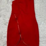 Revolve Superdown Nylah Front Zip Dress Red Photo 2