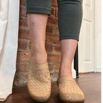 Women’s Bass Boho Woven Leather Mules 8 Beige Photo 8