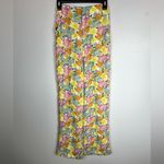 ZARA Satin Effect High Waist Floral Print Pants Photo 1
