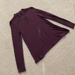 American Eagle Soft & Sexy Slub Long Sleeve Keyhole Soft Shirt Top Blouse Small Photo 2