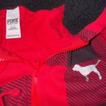 PINK - Victoria's Secret  Red and Black Plaid Sherpa hoodie Onesie jumpsuit Photo 1
