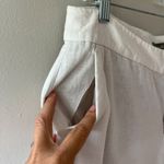 Style & Co Style n Co Sz 12 Linen Blend White Cropped Ankle Pants Hand Pockets Mid Rise Photo 3