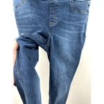 Spanx Dark Wash Slight Distressed Skinny Jegging Size Extra Large Tall Photo 2