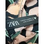 ZARA  Multicolor Floral Print Crew Neck Long Sleeve Midi Maxi A-line Dress Sz 28 Photo 2