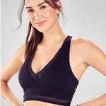 Fabletics BNWOT Lola Black Mesh Wrap Sports Bra Size XS Photo 0