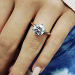 Boutique 2Ct Solitaire Platinum S925‎ Simulated Diamond Engagement Wedding Ring, Size 6 Photo 0