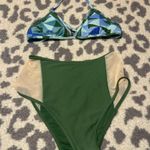 Aerie  Green and Blue Bikini Set Photo 0