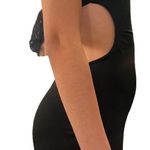 Black Cutout Backless Body con Halter Dress Small Photo 1