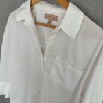 Philosophy  Republic Women's White Button-Up Shirt Size S Long Sleeve Photo 1