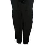 Banana Republic NWT  Ruffled Neck‎ Sleeveless Jumpsuit Black 2 Photo 7