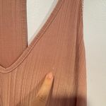 Free People Pink flowy ribbed  strappy tank top Photo 1